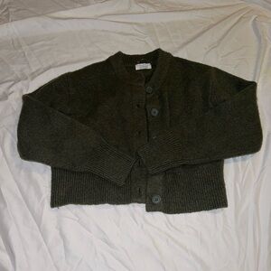 Girls Olive Green Sweater